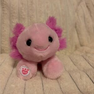 Build-A-Bear Pink Axolotl Plush Small BAB Paw Patch Stuffed Animal